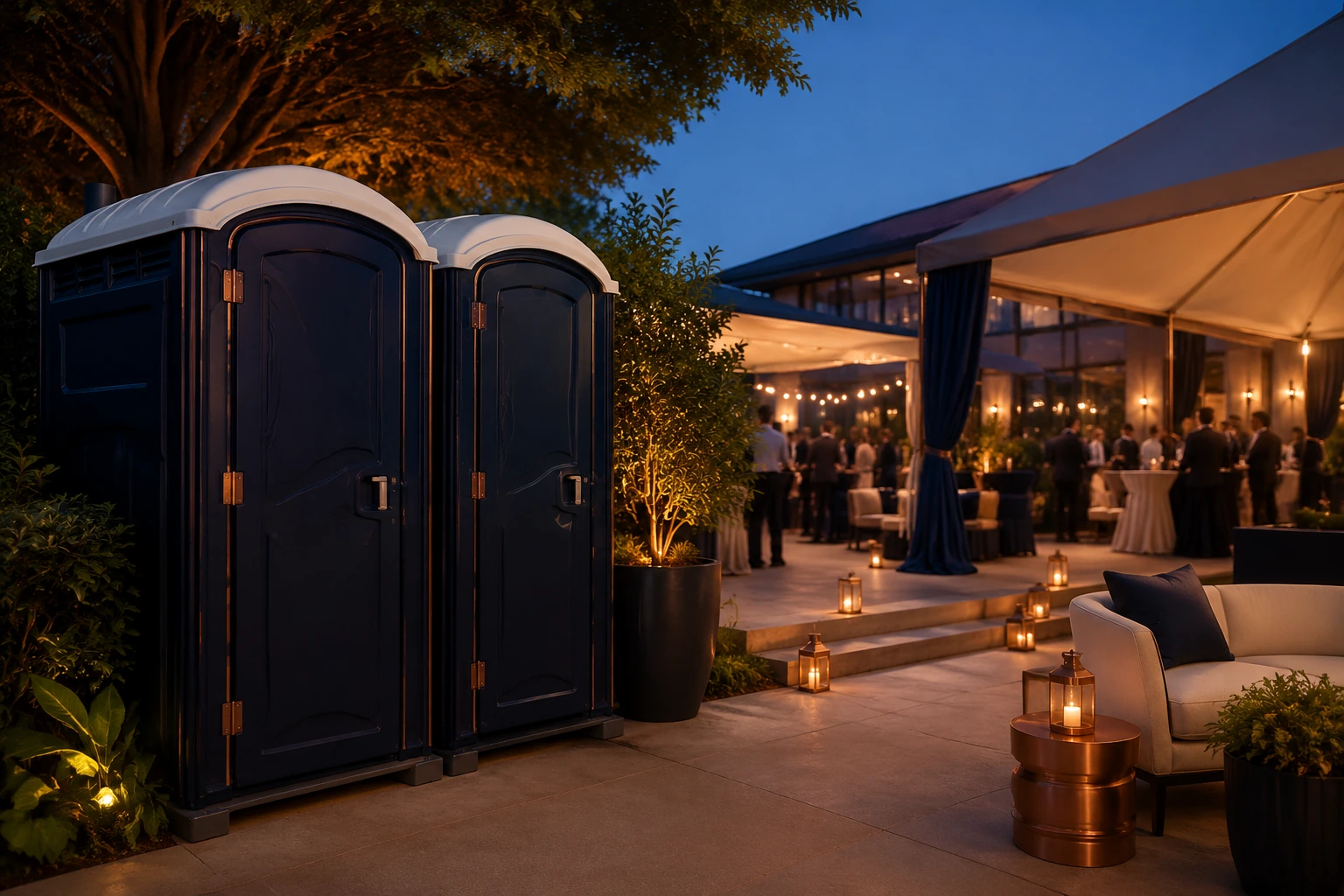Portable restroom rental planning for Ucon, ID